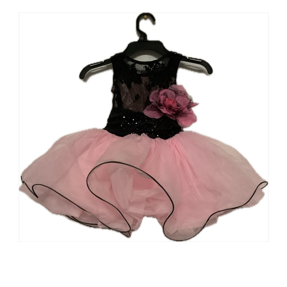 Pink and Black Kids Costume Dress